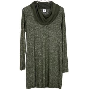 CABI Womens Green Cowl Neck Tunic Dress Long Sleeve Size XS